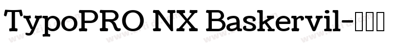 TypoPRO NX Baskervil字体转换